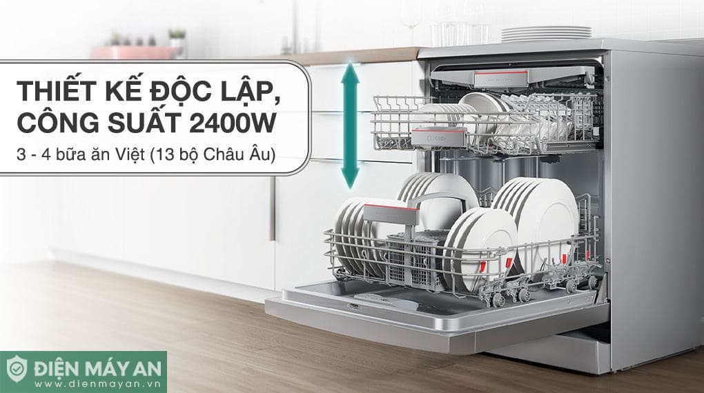 Máy rửa bát độc lập Bosch Serie 4 SMS4ECI26E